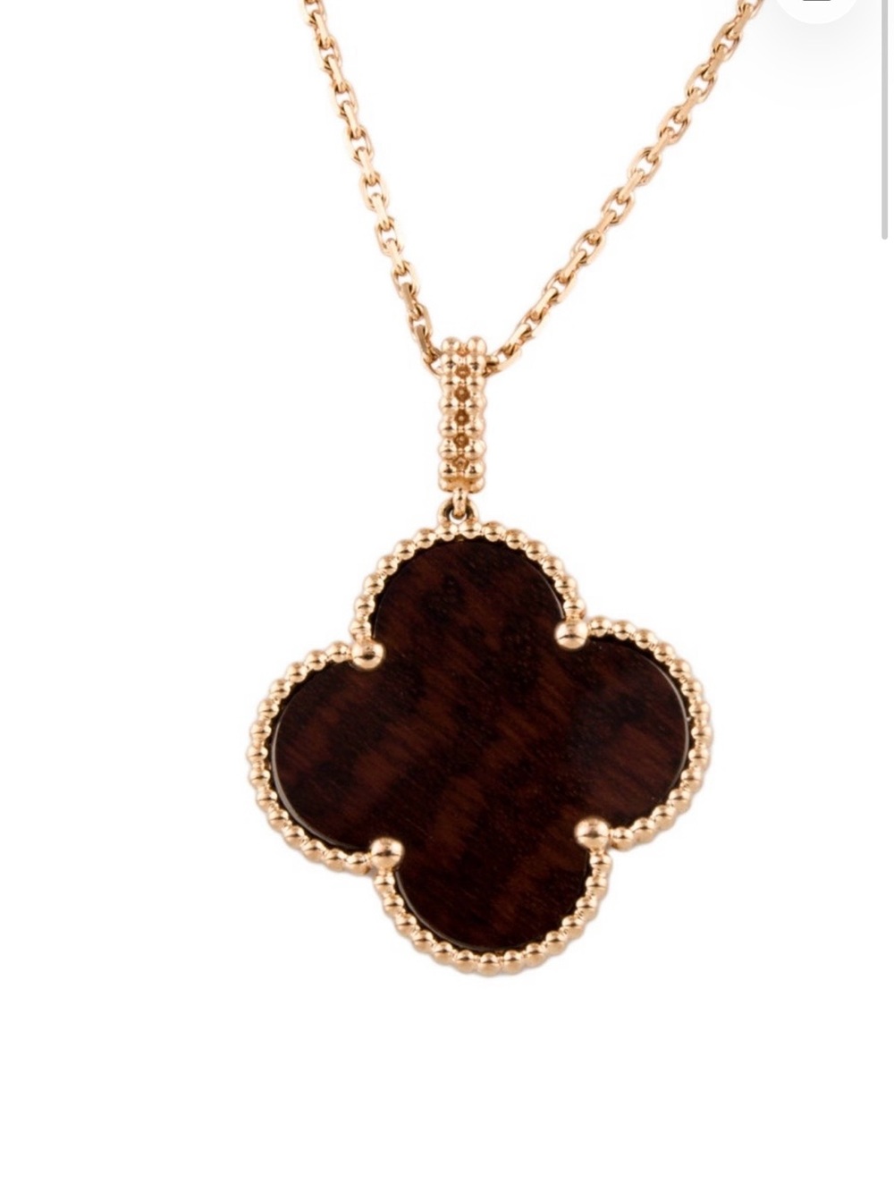 Van Cleef Arpels Magic Alhambra Letterwood Pendant